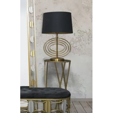 LAMPA STOŁOWA GLAM FLUY 40X60,5 cm